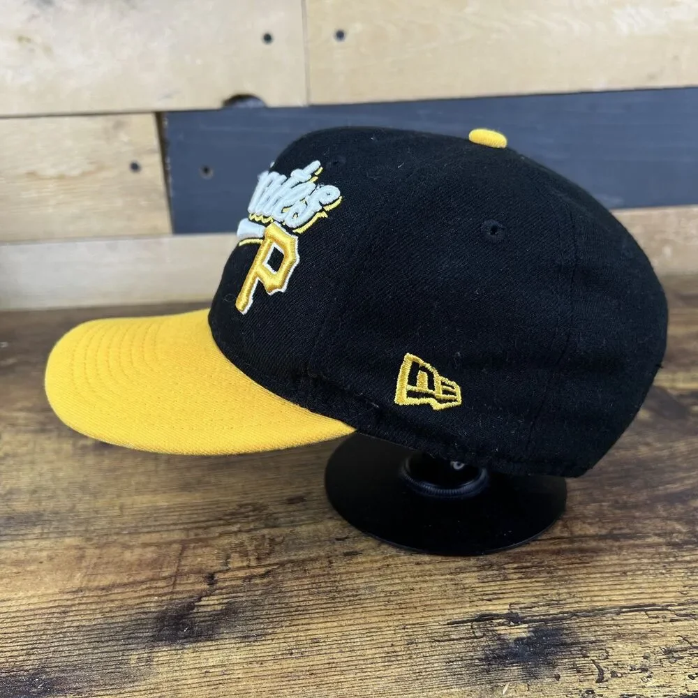 Pittsburgh Pirates New Era 9FIFTY Youth Snapback Hat Black Yellow MLB Kids Cap